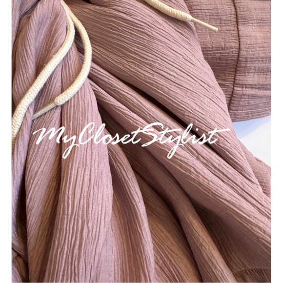 Anthropologie Tiered Pinch Maxi Dress NWT New Large pink Flowy SO FLATTERING! - Picture 5 of 10